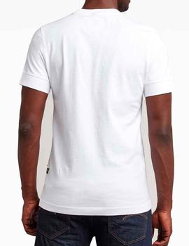 Camiseta G Star Raw Slim blanca lisa para hombre