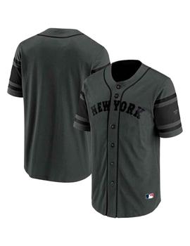 Camisa New York Mets negra con botones