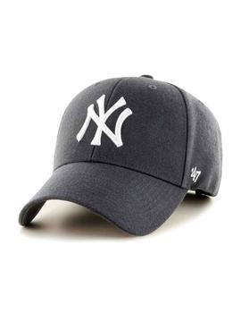 Gorra New York Yankees gris escudo blanco unisex