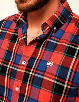 Camisa Altona Dock cuadros rojos para hombre