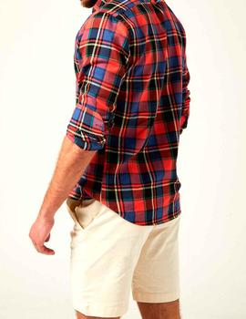 Camisa Altona Dock cuadros rojos para hombre