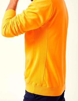 Sudadera Altona Dock naranja logo blanco