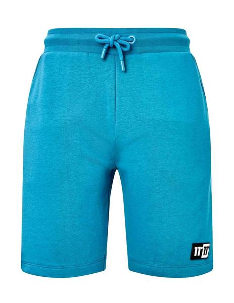Pantalón corto 11 Degrees de algodón verde azulado
