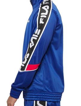 Sudadera retro Fila azul para hombre