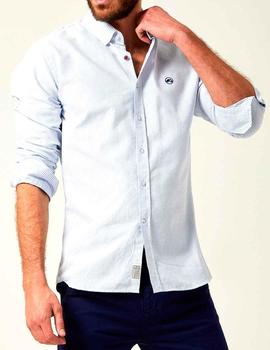 Camisa Altona Dock rayas azul celeste para hombre