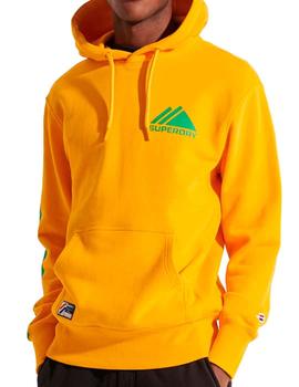 Sudadera outdoor amarilla Superdry para hombre