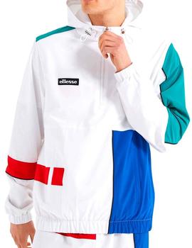 Chaqueta retro Ellesse blanca Massiah para hombre