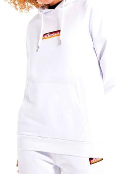 Sudadera capucha Ellesse Janjan blanca para chica