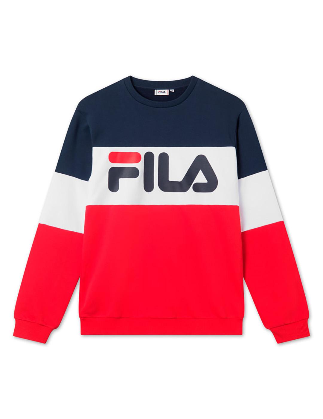 Sudadera fila roja blanca y azul top