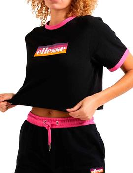 Camiseta Crop Ellesse Filide negra para chica