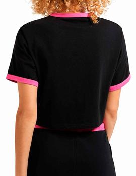 Camiseta Crop Ellesse Filide negra para chica