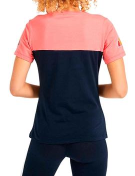 Camiseta Ellesse rosa, blanca y marino para chica