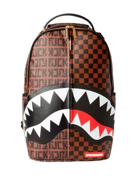 Mochila Sprayground Bape Split cuadros marrones