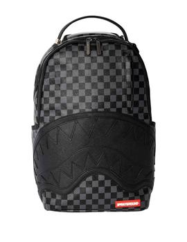 Mochila Sprayground cuadros grises y negros