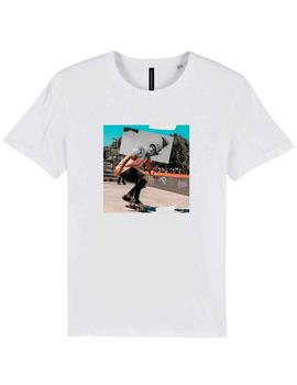 Camiseta Independent Republic skate blanca unisex