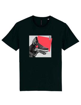 Camiseta Nike Air perro dóberman negra unisex