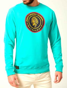 Sudadera Altona Dock logo Cherokee verde menta