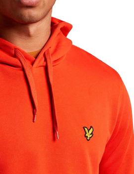 Sudadera capucha Lyle - Scott naranja para hombre