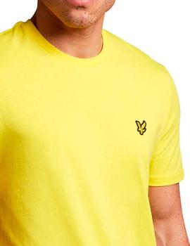 Camiseta Lyle & Scott amarilla lisa para hombre