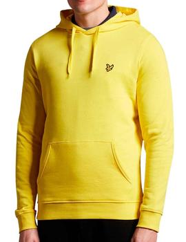 Sudadera capucha Lyle & Scott amarilla para hombre