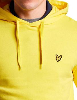 Sudadera capucha Lyle & Scott amarilla para hombre