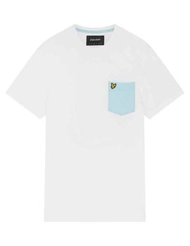 Camiseta con bolsillo Lyle - Scott blanca lisa