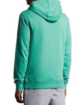 Sudadera capucha Lyle - Scott verde menta lisa