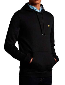 Sudadera capucha Lyle - Scott negra para hombre