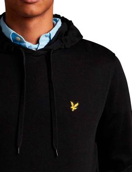 Sudadera capucha Lyle - Scott negra para hombre