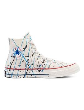 Bambas Converse Chuck 70 blancas con pintura