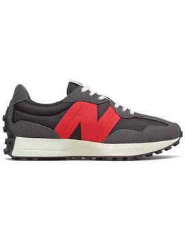 Zapatillas New Balance 327 negra N roja