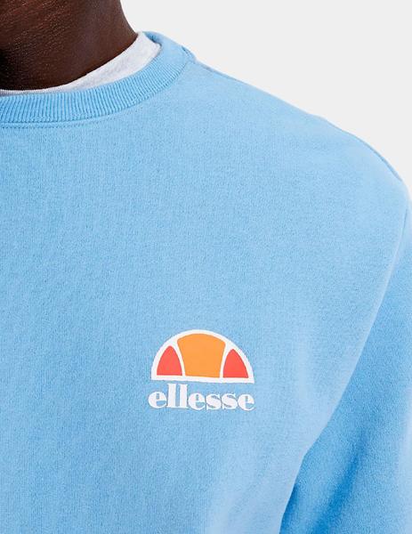 Sudadera para hombre Ellesse Diveria logotipo en el pecho izquierdo, gris