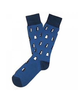 Calcetines Jimmy Lion azules con pinguinos