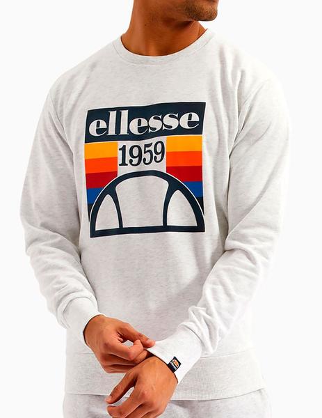 Ellesse Retro - Blanco - Sudadera Hombre