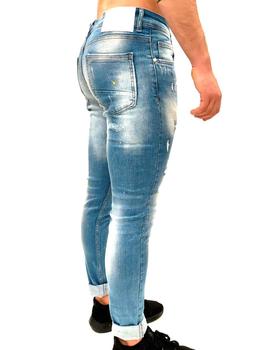 Tejano Mario Morato Jeans azul claro con rotos