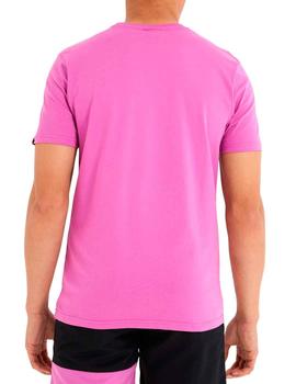 Camiseta Ellesse Pinupo rosa estampada para hombre