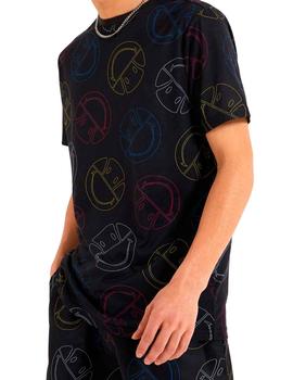 Camisetas floja Ellesse Smiley negra para hombre