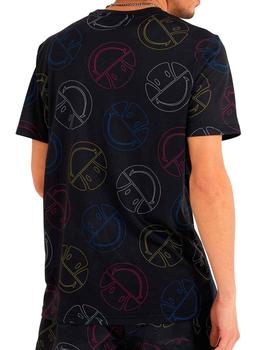 Camisetas floja Ellesse Smiley negra para hombre