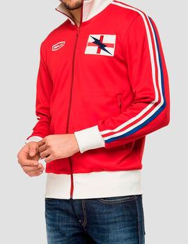 Chaqueta retro Replay roja para hombre