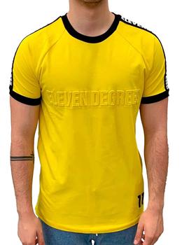 Camiseta 11 Degrees amarilla letras Eleven 3d