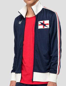 Chaqueta Replay parches azul marino para hombre