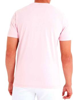 Camiseta Ellesse rosa logo arcoiris para hombre