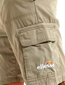 Pantalón corto Ellesse verde bolsillos cargo