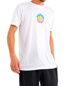 Camiseta Ellesse Smile blanca logo en espalda