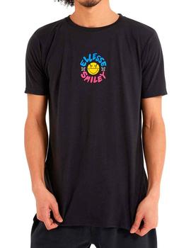 Camiseta Ellesse Smile negra caritas sonrientes