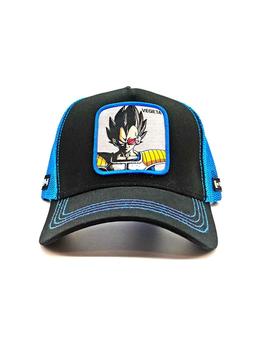 Gorra Vegeta Capslab negra con azul