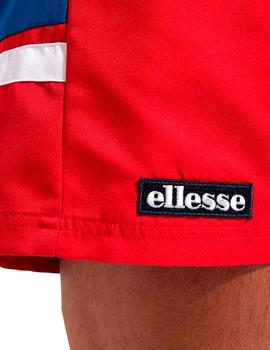 Bañador Ellesse rojo combinado a rayas para hombre