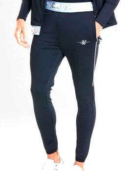 Pantalón chándal SikSilk  negro SS 19156 hombre