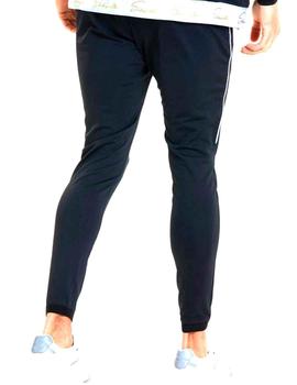 Pantalón chándal SikSilk  negro SS 19156 hombre