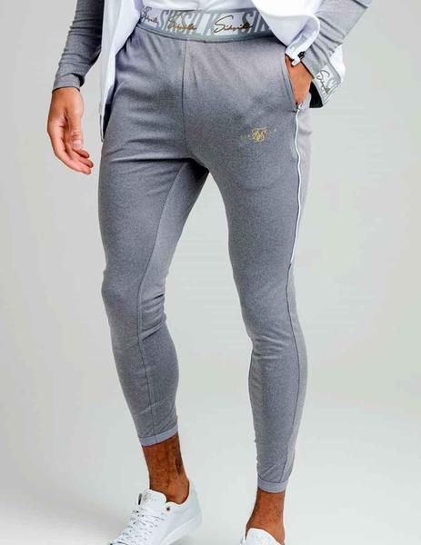 Pantalón chándal SikSilk gris pitillo | 24h